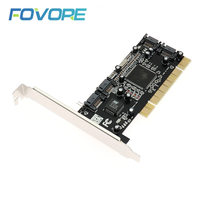 SATA PCI 4 порта Плата расширения контроллер raid карта к adpater конвертер для рабочего