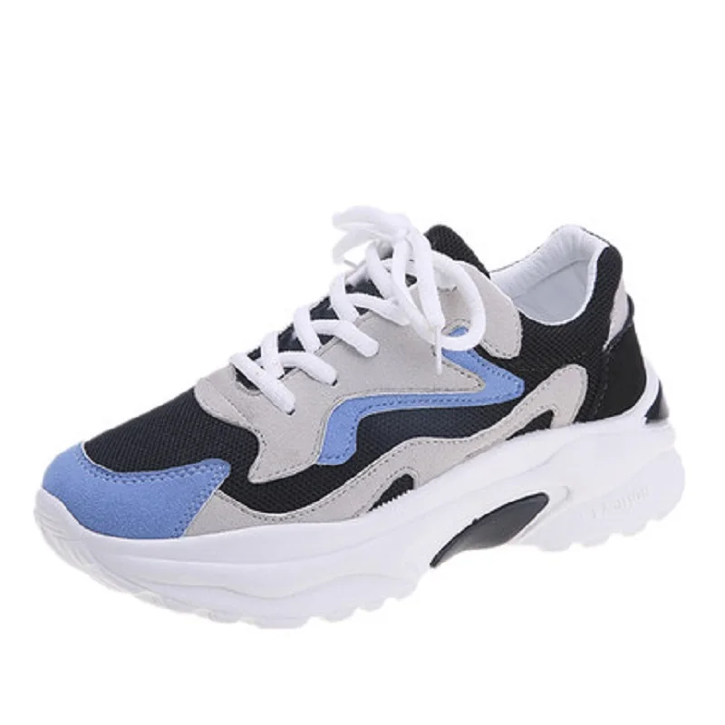 

Women's 2018 new spring and autumn Harajuku women's shoes fashion soft bottom comfortable heightening shoes.