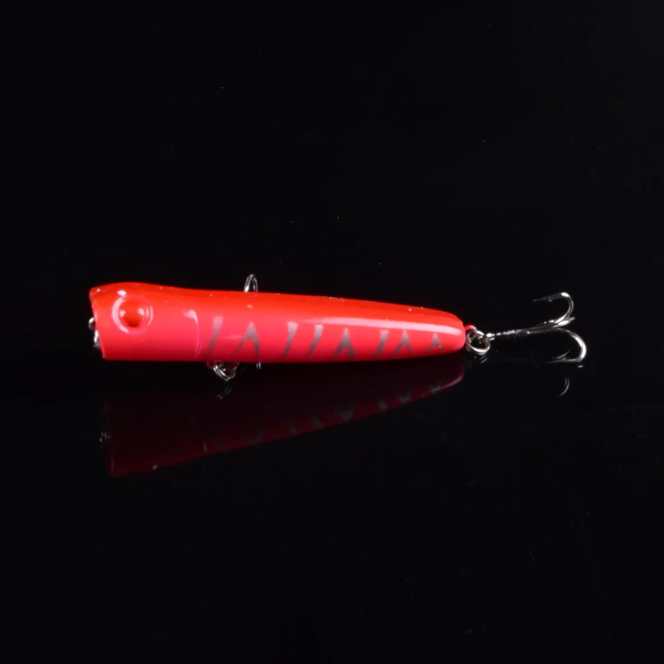 

1pcs 8.5cm 12.6g Fishing Lure Topwater Popper Crankbait Carp Fly Fresh Water Sea Insect bait Fake lure Ice Lure Fishing 3D Eyes