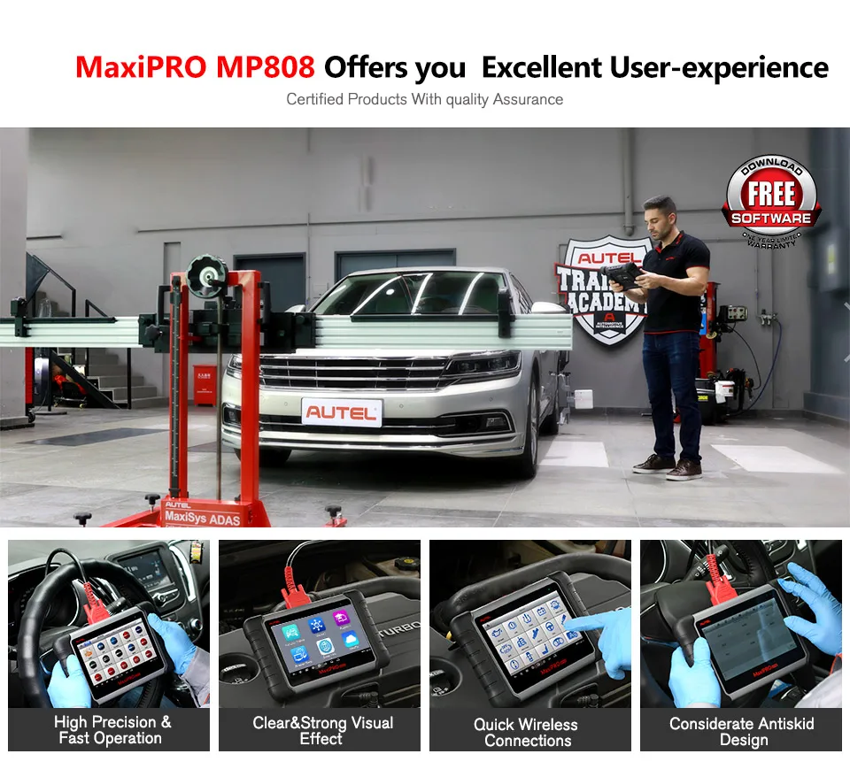 Autel MaxiPRO MP808 автомобильный диагностический сканер все системы Автоматическая диагностика сканирующий инструмент Автомобильный