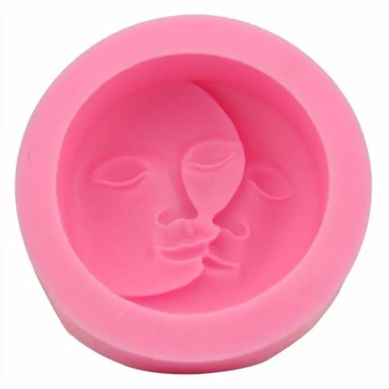 

Hot Seller Moon Sun Soap Shape Mold Flexible Silicone Mold For Candy Chocolate Cake Mould Solid Tool Kitchen Bakeware