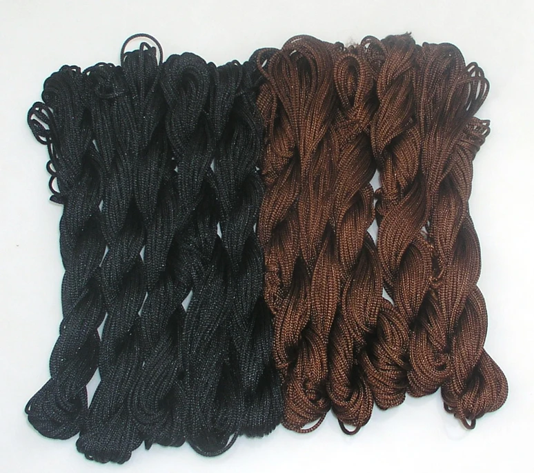 Free Shipping Brown black 1.5mm Dia. Nylon Handmade Cord for Shamballa Bracelet and Necklace Chinese Knot Beads Rope | Украшения и