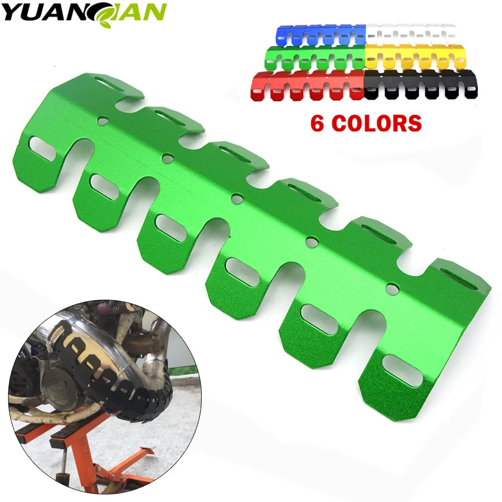 

Motorcycle Exhaust Muffler Pipe Leg Protector Heat Shield Cover For Honda CR CRF XR XL CRM 125 150 230 250 450 650 KAWASAKI KLR