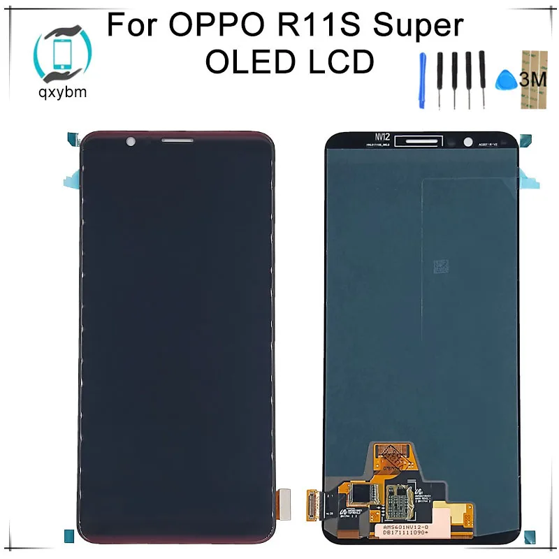 

NEW Red 6.01 inch For OPPO R11s LCD Display with Touch Screen Digitizer Assembly Replacement Red For OPPO R11s LCD + tools