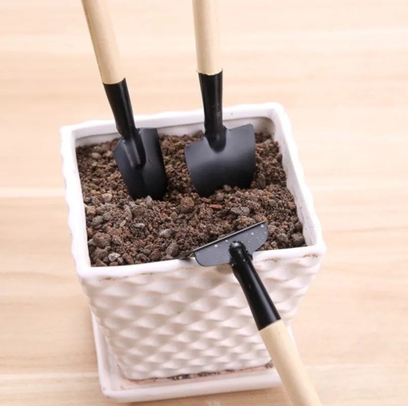 3 pieces / set of new gardening plant toys garden digging tools Mini spade raking potted flower children's gardening