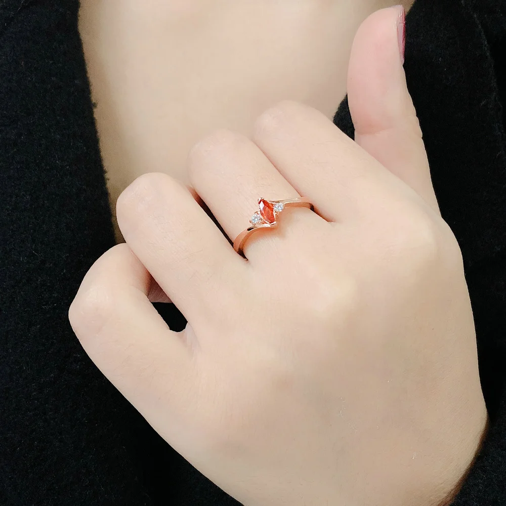 Single Ring For Women Wedding Party CZ Stone Fashion Jewelry Rings