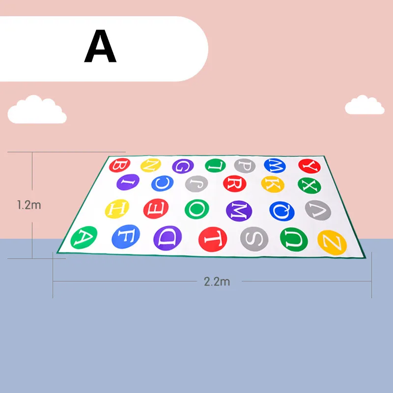 Дети на открытом воздухе школы прыжки ковров игры активности детский сад оборудование Ранний Образовательный коврик ходьба игрушки Спорт для детей - Цвет: A (letter)