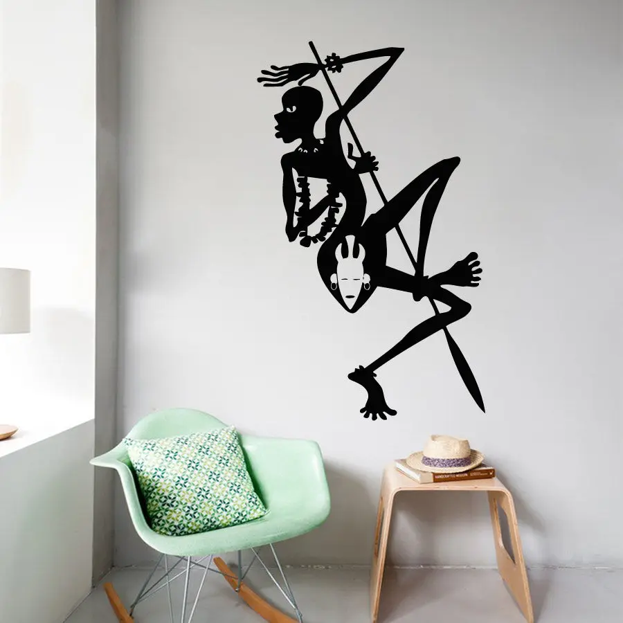 Wall Decals Tribal African Woman Dancer Africa Vinyl Sticker Bedroom