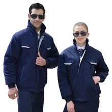 Winter Workwear Coveralls for Men Cotton Coat Jacket Wear-resistant Auto Repair Construction Factory Working Uniforms(China) Winter Workwear Coveralls for Men Cotton Coat Jacket Wear-resistant Auto Repair Construction Factory Working Uniforms(China)