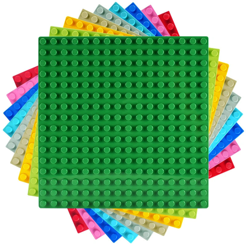 

16*16 Dots Base Plates Big Bricks Baseplate Board Compatible LegoINGs Duploed DIY Building Blocks Sets Toys for Children Gift