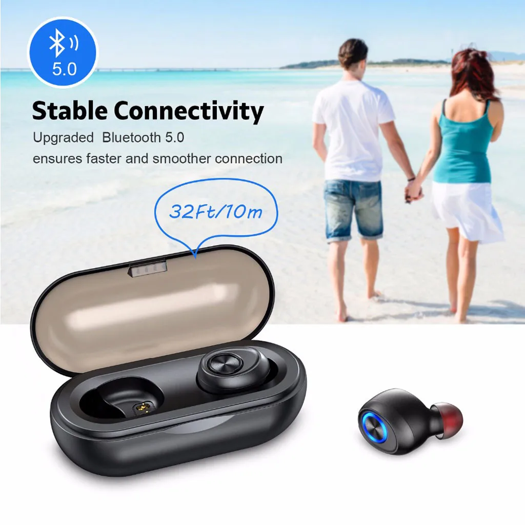 

Bluetooth 5.0 Earphones 10A TWS Wireless Blutooth Earphone Earbuds IPX6 Waterproof Wireless Charging Case
