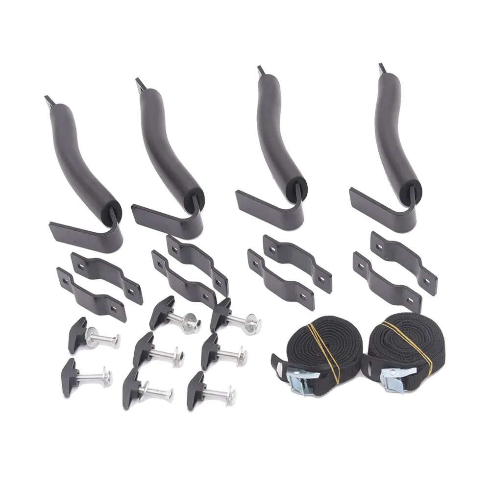 

New Professional Kayak Roof Rack Set 4 V-racks Top Carrier Holder Kit for Canoe or Kayak on Vehicle Truck Load bearing Max 75kg