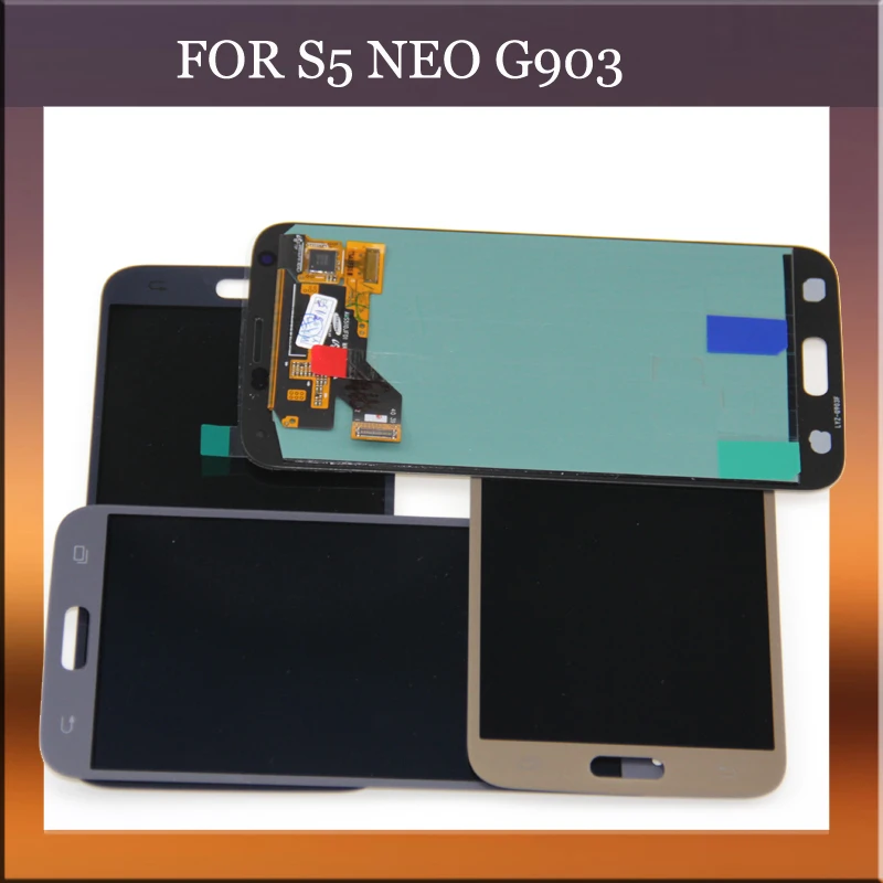 1 шт. супер AMOLED lcd s Замена для Samsung Galaxy S5 Neo G903 G903F ЖК-дисплей с сенсорным экраном