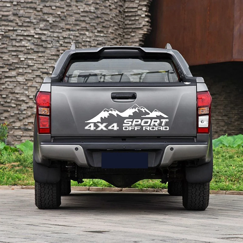Наклейка для кузова 130*40 см, автомобильная горная 4x4 внедорожная дверь, автомобиль, грузовик, задний декор, самоклеющаяся