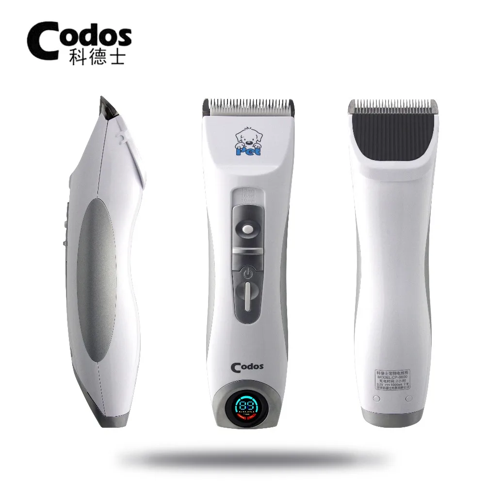 Продажа Профессиональный Codos CP9600 электробритва для домашних животных с ЖК дисплеем, триммер для собак, машинка для стрижки, серебристый перезаряжае...