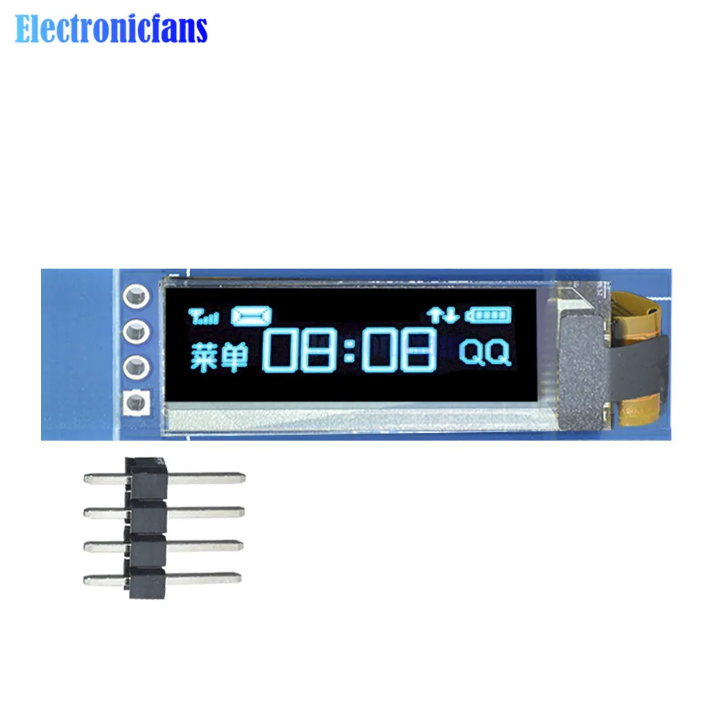 10 шт. 0,91 дюйма 128x32 IIC IEC синий OLED ЖК-дисплей DIY модуль 0,9" SSD1306 Драйвер IC модуль для Arduino PIC DC 3,3 В 5 В