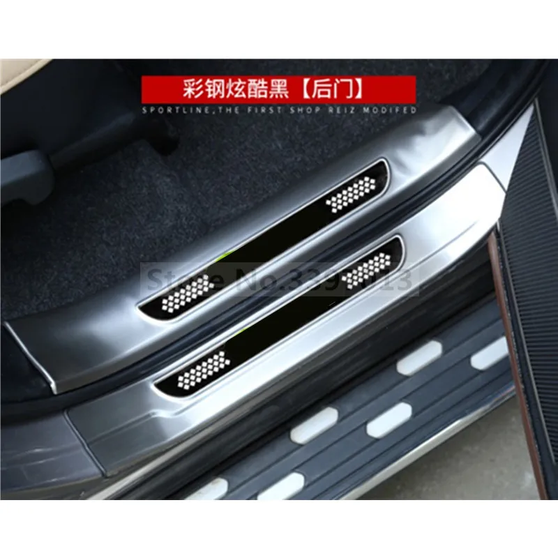 Для Toyota RAV4 RAV 4 2013- нержавеющая сталь внутри порога протектор педали Накладка аксессуары