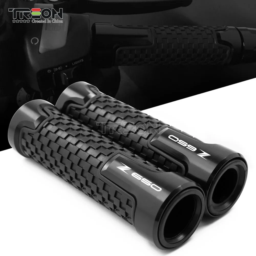 

CNC Aluminum Motorcycle Accessories Universal PVC Handlebar Grips 7/8 "22mm For KAWASAKI Z650 Z 650 2017