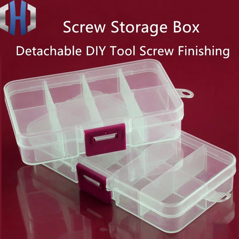

Tool Parts Storage Box Plastic Transparent Classification Box Screw Storage Box Small Lattice EDC Multi-layer Storage Box