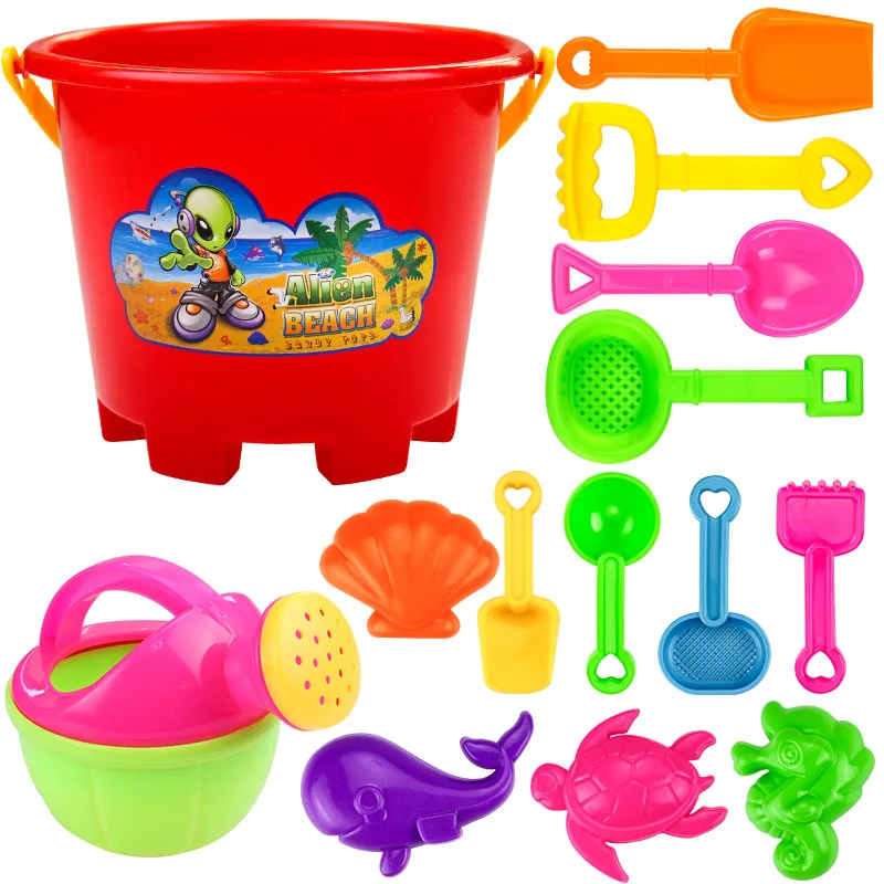 

Babyspielsand Des Strandspielzeugautos Der Kinder Gesetztes Grabendes Sandschaufelwerkzeug Des Sandes