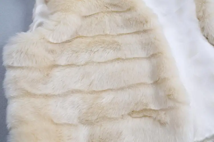 Зимний жилет из искусственного меха, Женское пальто из искусственного меха без рукавов, зимняя меховая куртка, мягкий жилет из кроличьего меха, большие размеры, пальто L623