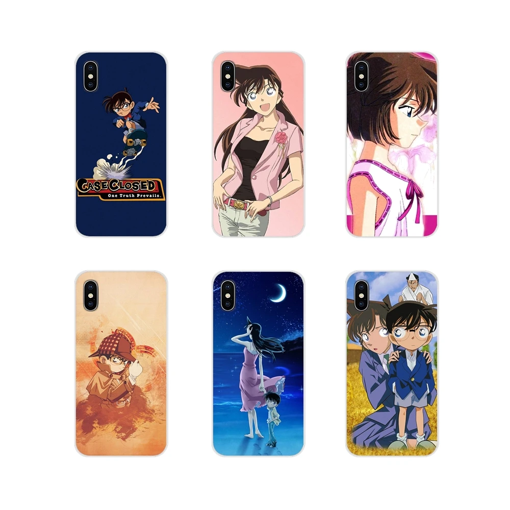 Detective Conan для Xiaomi Mi4 Mi5 Mi5S Mi6 Mi A1 A2 5X6X8 9 Lite SE Pro Max Mix 2 3 2S Аксессуары чехлы телефонов |