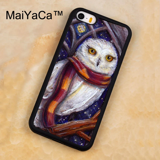 maiyaca hedwig owl harry potter art phone case for iphone 5 5s se