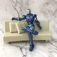 Cheap Avengers Endgame Iron Man MK3 Anime Figure Toys For Children Painted Variant Blue Ironman Gift Anime Collectible Juguetes Figure Cheap Avengers Endgame Iron Man MK3 Anime Figure Toys For Children Painted Variant Blue Ironman Gift Anime Collectible Juguetes Figure