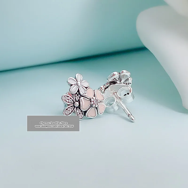 

2019 NEW Euro Charm logo Carving silver 925 charms earrrings pandoras jewelry gifts,1pz
