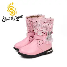 2016 new winter children s boots princess little girls cotton boots cartoon Bunny cotton waterproof snow