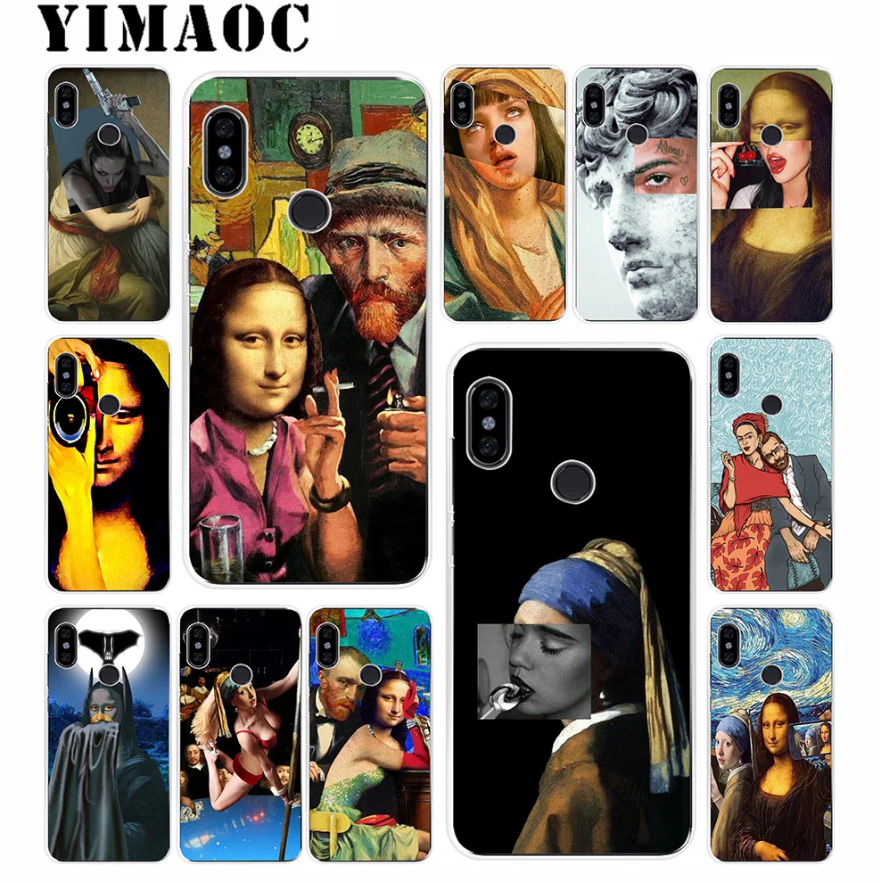 YIMAOC Mona Lisa Van gogh Soft Silicone Case for Xiaomi Redmi 6 6A 5A 5 S2 Puls Note 8 7 4X 4 4A Pro Go |