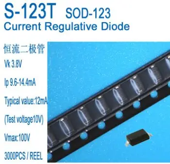 

Free shipping 50pcs/lot Constant Current Diode 12mA CRD S-123T SOD-123IP 9.6-14.4MA