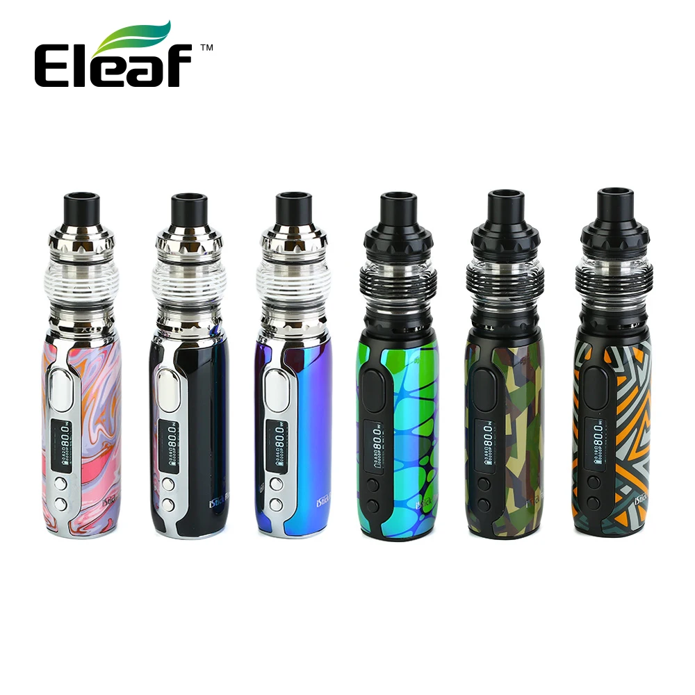 Новый набор Eleaf iStick Rim 80 Вт с 4 мл/2 мл Melo 5 атомайзером и 3000 мАч Mod EC S/EC M катушка Vape Kit vs