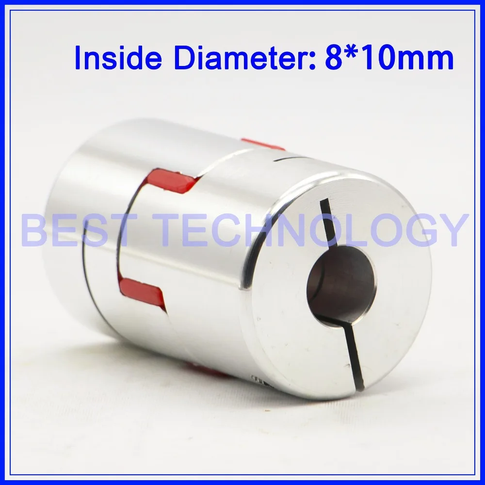 

1pcs 8mm to 10mm CNC Starter Shaft Coupler Connector Flexible Jaw Spider Plum Coupling Diameter 30mm Length 25mm