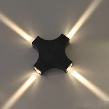 Современный упрощенный светодиодный алюминиевый открытый водонепроницаемый настенный светильник-бра для гостиницы