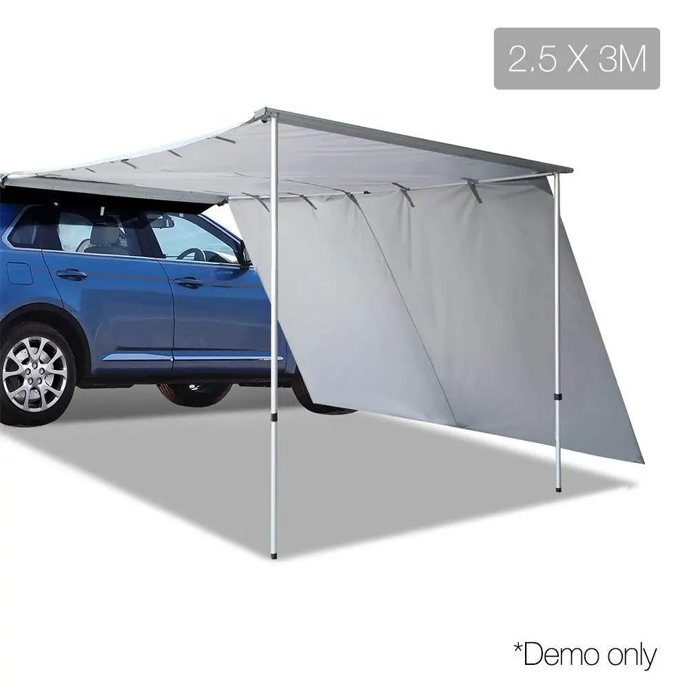 

GRNTAMN Light Grey Roof Rack 4x4 Awning w/ FREE 6.5' Front Extension, for Car/SUV/Truck