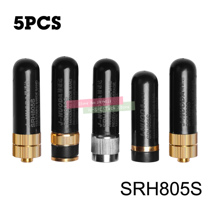 5PCS Mini Walkie-Talkie Antenna Two Way Radio SMA Female/SMA Male/BNC/MOTO Short Antenna Dual Band High Gain Antenna Accessories