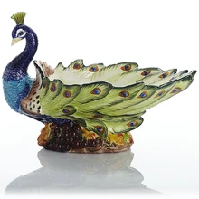 ceramic Creative peacock fruit Candy Storage dish Dessert Snack Salad plate home decor wedding decoration handicraft