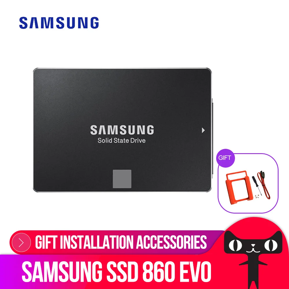 Продажа SAMSUNG внутренний EVO SSD 860 250 ГБ 500 ГБ 1 ТБ 2 ТБ 4 ТБ твердотельный диск 2,5 дюймов SATA3 ноутбук Настольный ПК TLC Disco Sata Iii Ssd
