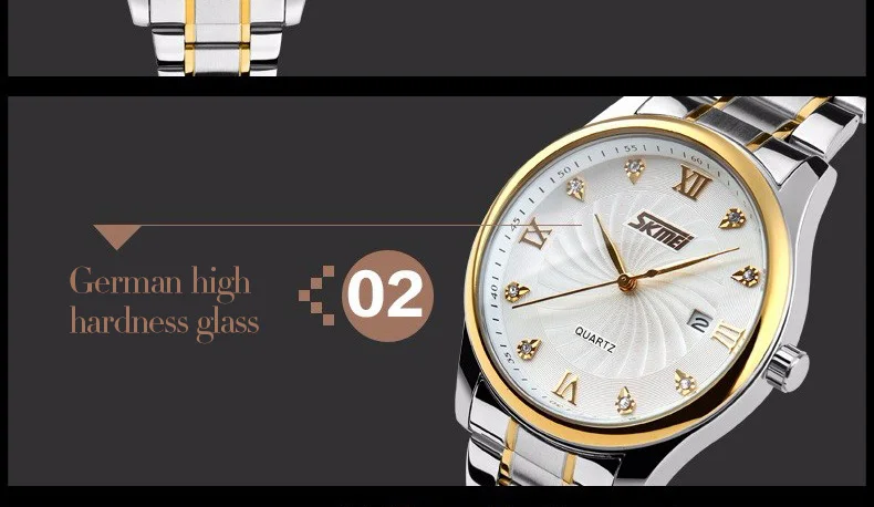 SKMEI моды Повседневное кварцевые часы Для мужчин Классический бренд Роскошные наручные Нержавеющая сталь Relogio Masculino 9101 роль часы Для мужчин s часы
