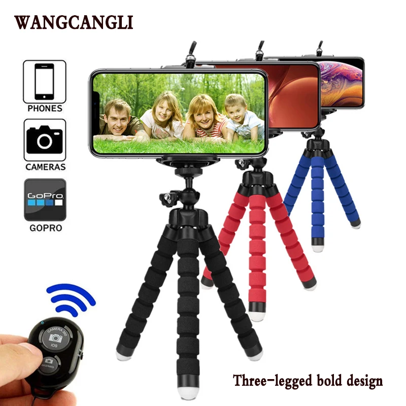 

Explosion mobile phone bracket octopus tripod Bluetooth remote control shutter self-timer tripod mobile phone holder bold
