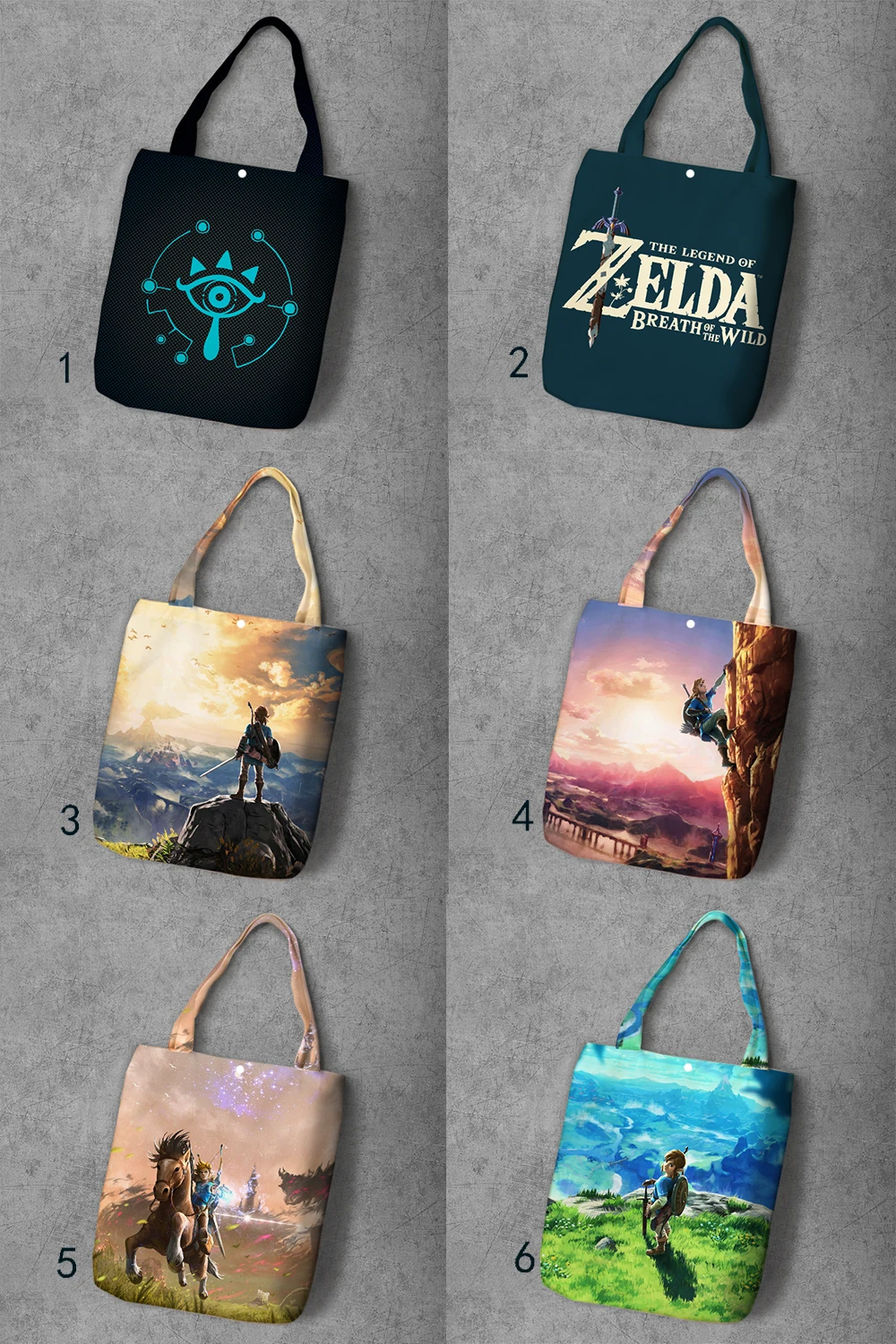 

The Legend of Zelda Cartoon Printed Recycle Canvas Shopping Bag Large Capacity Customize Tote Fashion Lady Casual Shoulder Bags