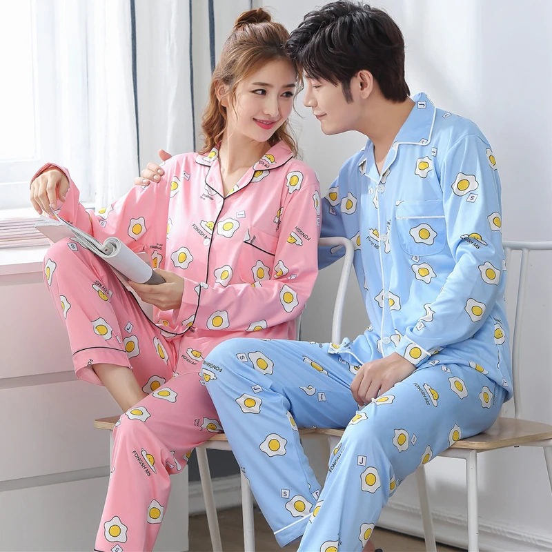 Yuzhenli Новинка Осень Зима влюбленные пижамы женское из молочного шелка с длинными рукавами пижамные комплекты пара пижамы для мужчин набор пижамы M-XXXL