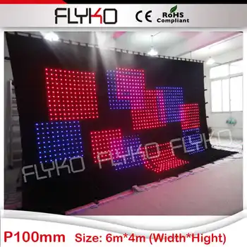 

professional stage lighting video effect LED curtain