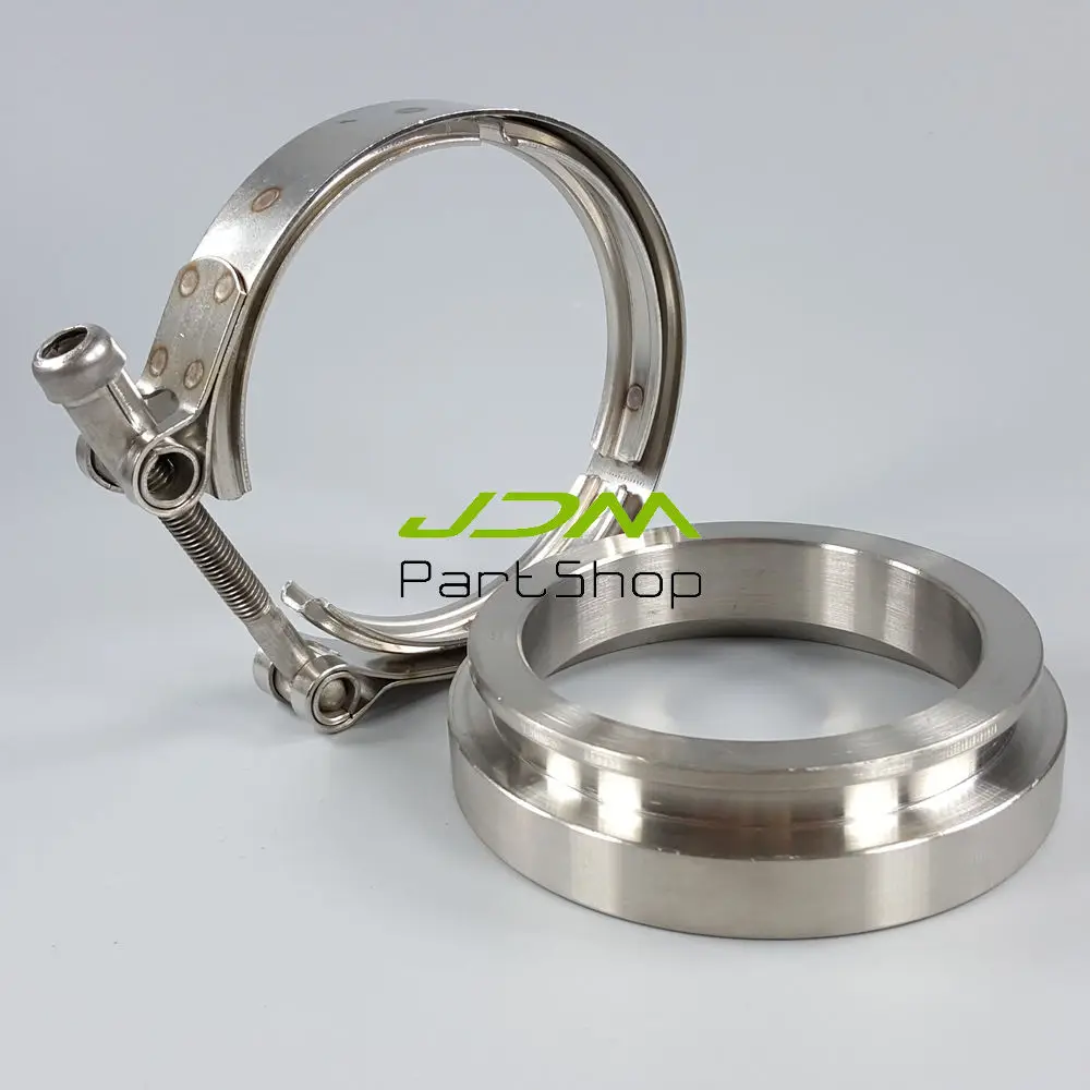 

3.25" STAINLESS V-BAND BOLT CLAMP+FLANGE GT45 TURBOCHARGER WASTEGATE MANIFOLD