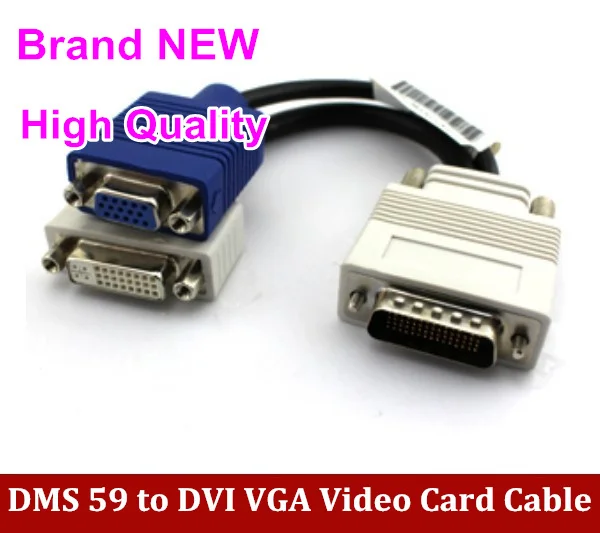 2PCS FreeShipping Graphics card adapter DMS59 needle molex dvi vga