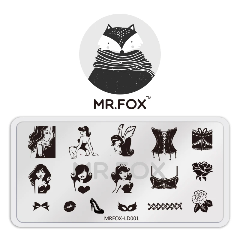 

Nail Stamping Plates Template 3D Rabbit Girl Flower Series digital Image Nail Art Manicure Templates Salon Beauty Polish Tools