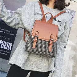Корейские женские Модные рюкзак ретро шерстяной Рюкзак Школьная форма школьный рюкзак для отдыха женская дорожная сумка Mochila 2018