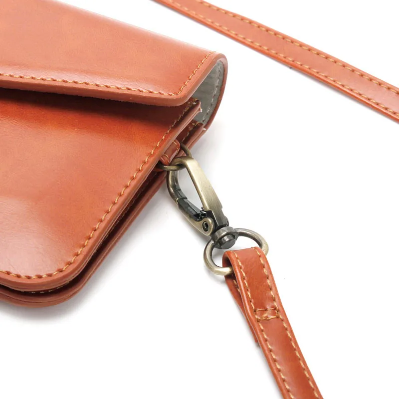 Luxury Colorful Phone Bag Universal PU Leather Pouch Crossbody Small Bags for iPhone 11 11pro max X XS Max XR 6 7 8 Plus Case case for iphone 7