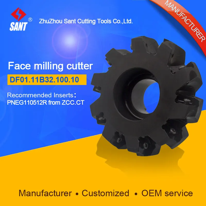 

Applicable inserts FMD02-100-B32-PN11-10 indexable milling tools face milling cutter DF01.11B32.100.10